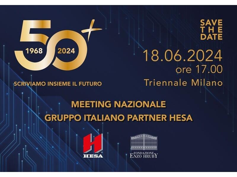 Meeting Nazionale Gruppo Italiano Partner HESA: “50+ scriviamo insieme il futuro”