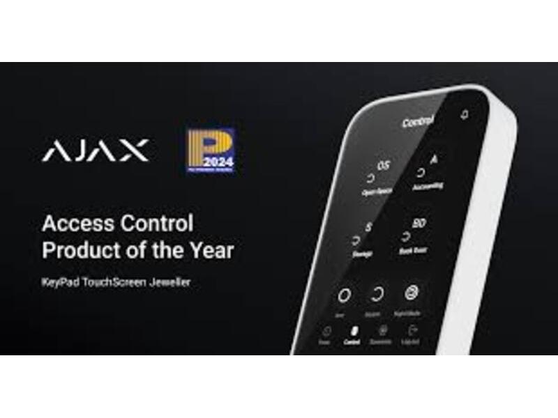 Ajax Systems: KeyPad TouchScreen Jeweller ottiene il premio PSI Premier Awards 2024