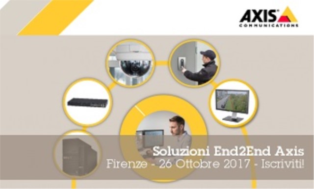 Axis presenta a Firenze le nuove soluzioni integrate end to end